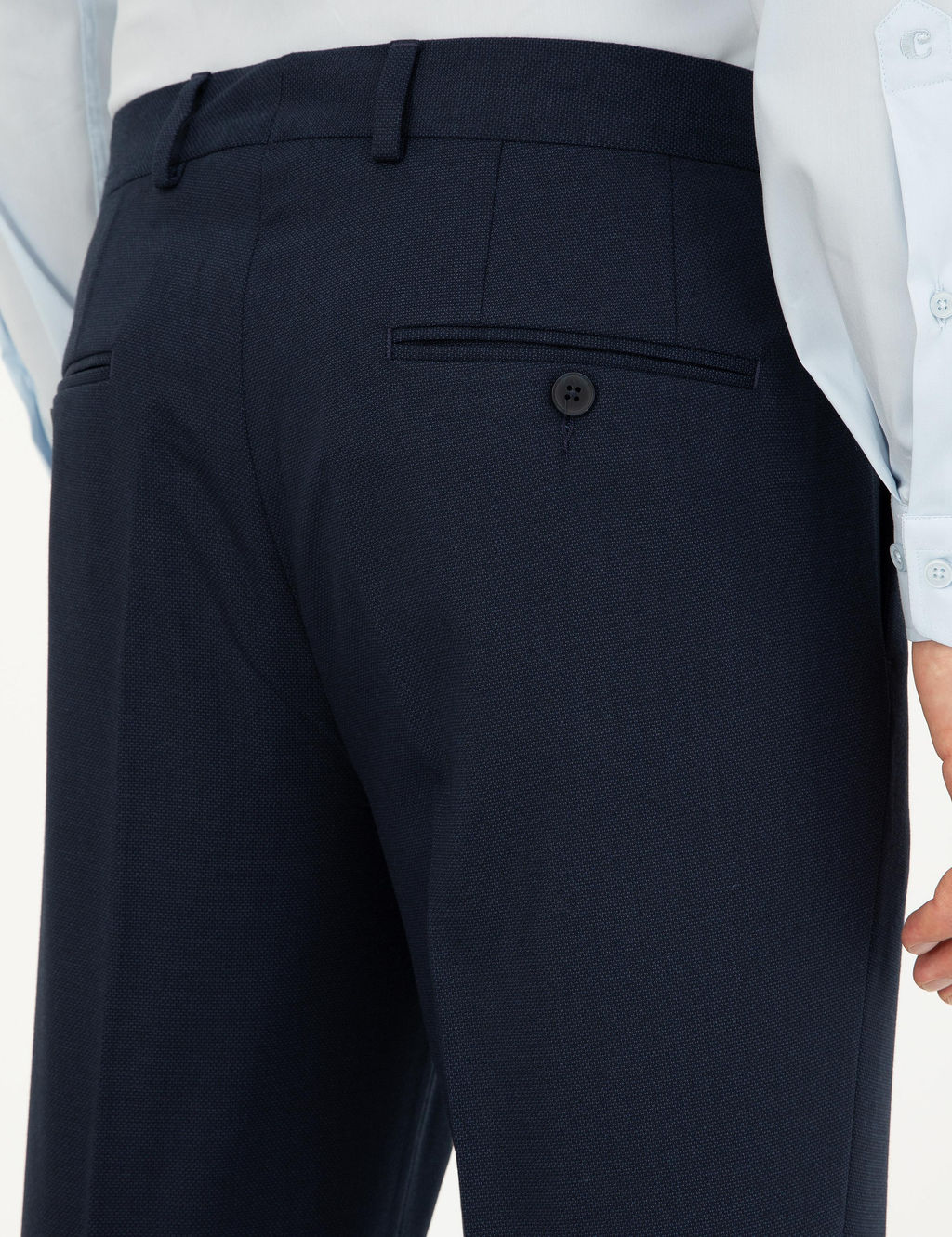 Lacivert Slim Fit Kuma_ Pantolon