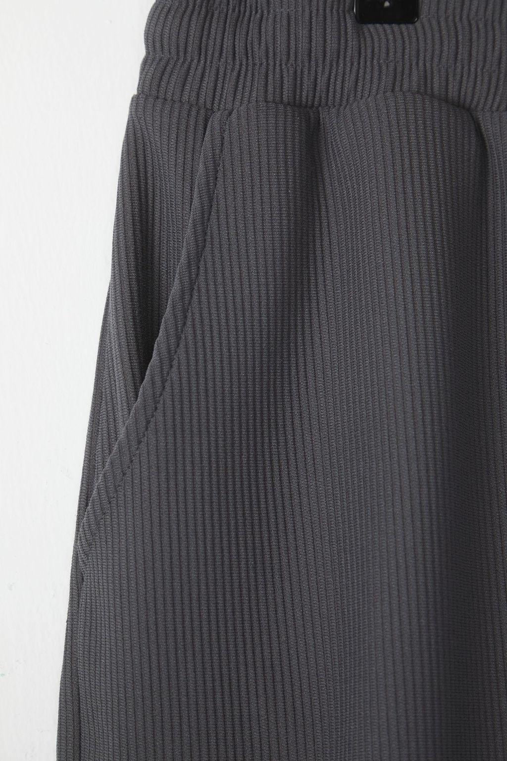 TRENDYOL MAN Buyuk Beden Fume Oversize/Genis Kesim Dokulu K?r?smaz Ottoman Sort TMNSS25AP00001 - Trendyolmilla фото 3