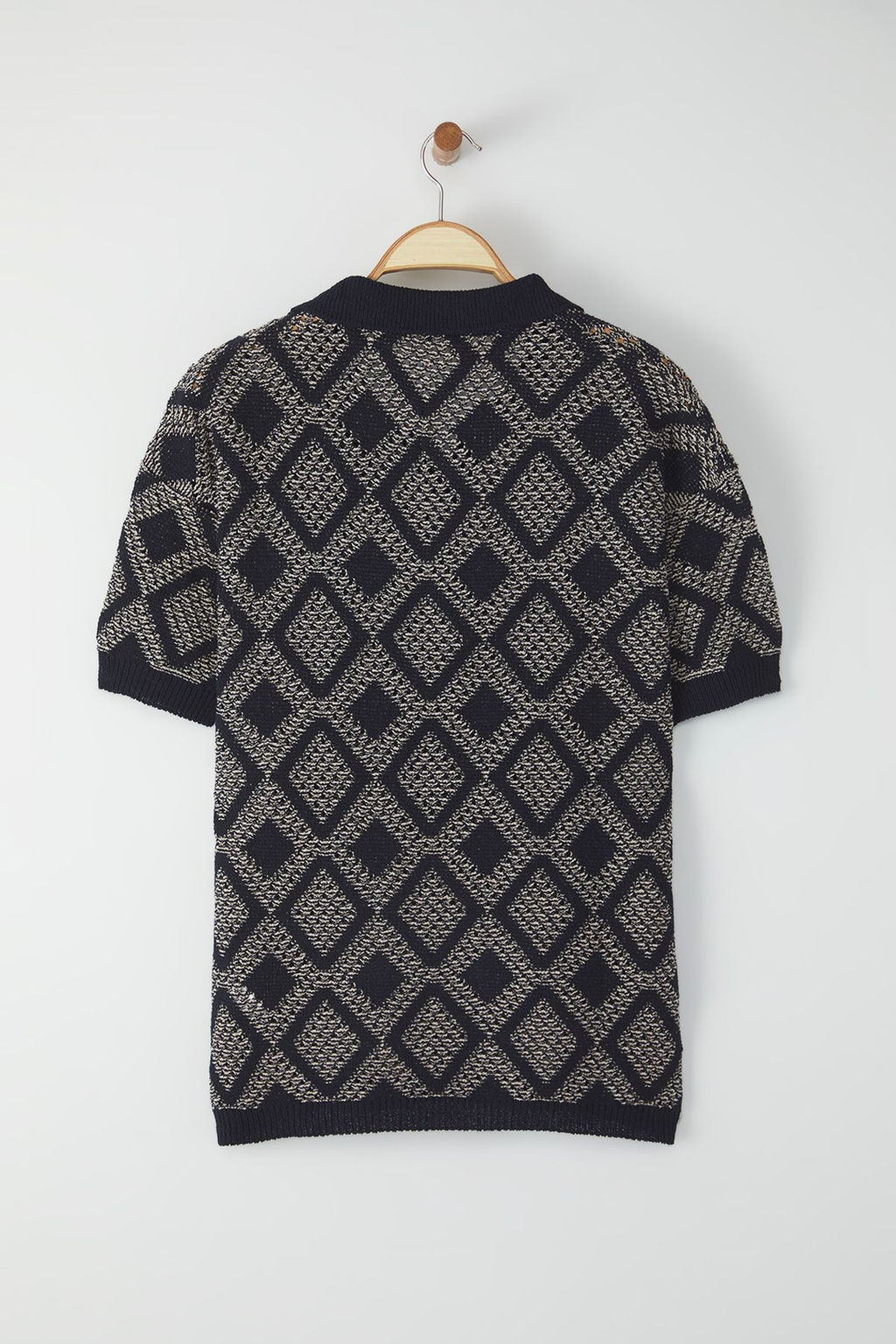 TRENDYOL MAN Lacivert Oversize Fit Ajurlu Polo Yaka Triko Tshirt TMNSS25PO00040 - Trendyolmilla фото 8