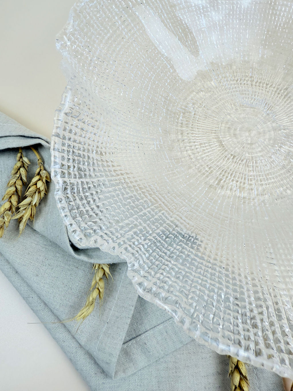 Салатник 30 см прозрачный IVV (реплика) OLS-8294.1