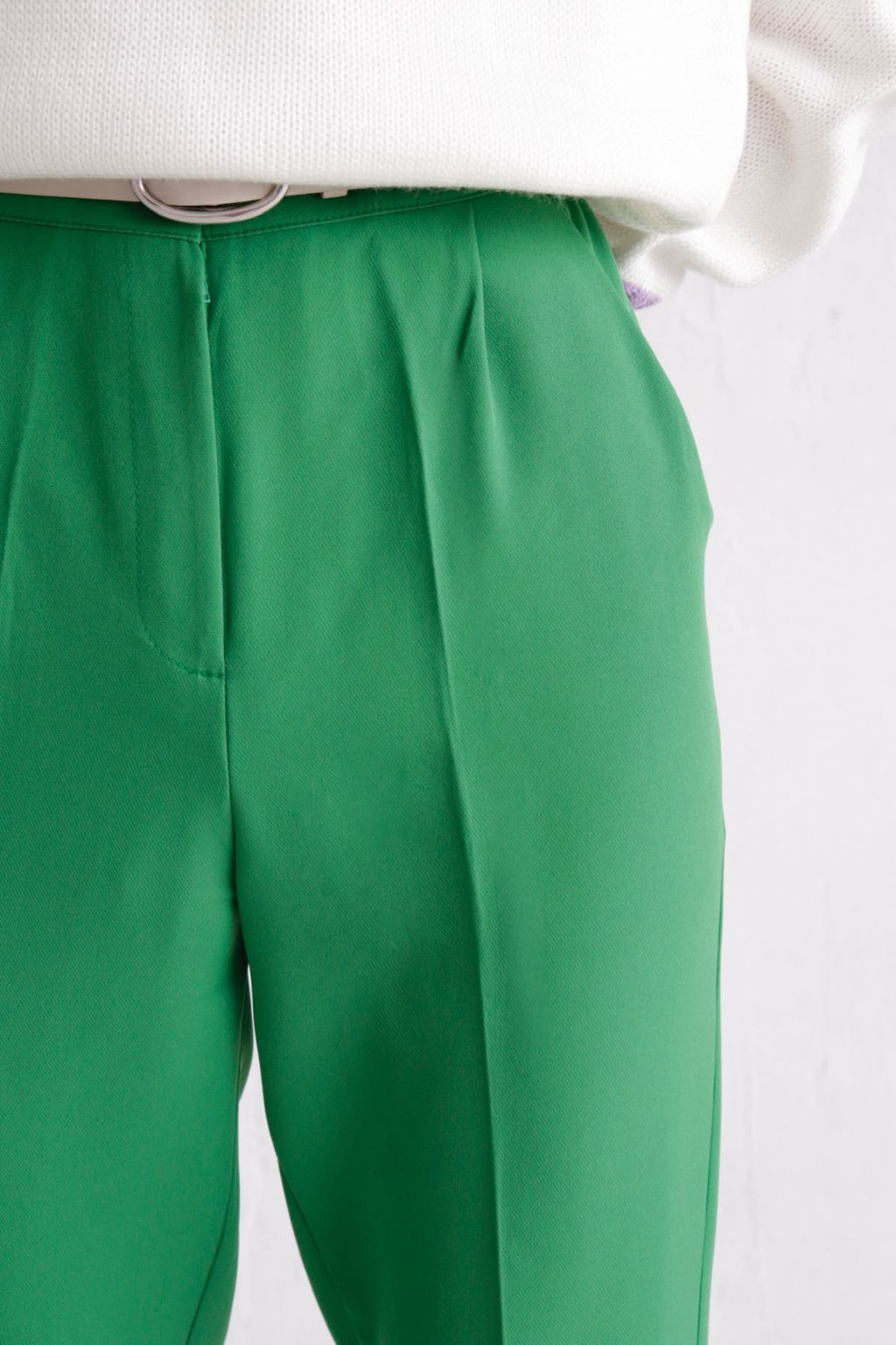 10138 Брюки классические зелёные - Martichelli фото 3