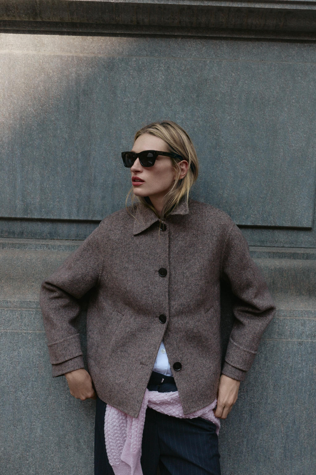 HERRINGBONE SHORT COAT - Zara фото 4