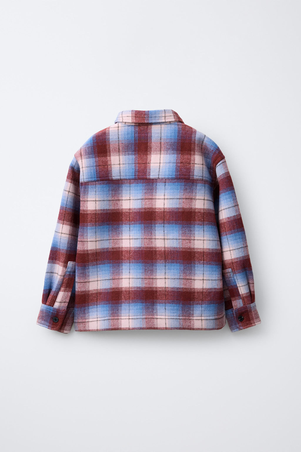 CHECK OVERSHIRT WITH FLEECE LINING - Zara фото 2