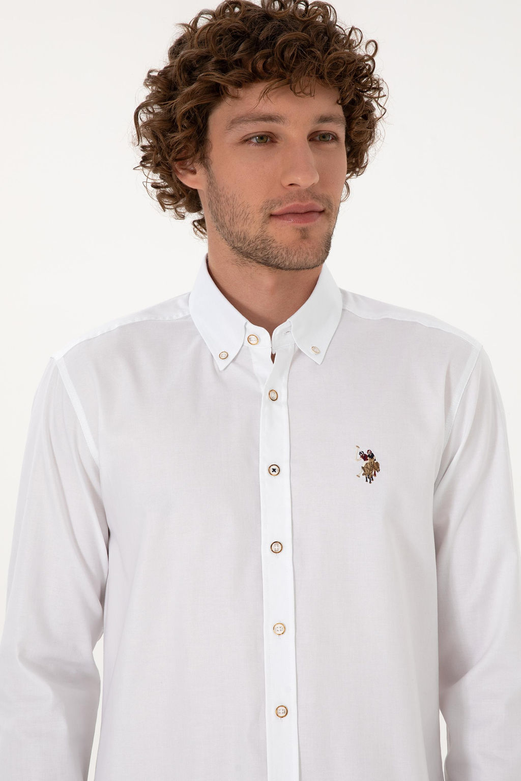 Erkek Beyaz Uzun Kollu Basic G_mlek Sepette S_rpriz _ndirim - U.s. polo assn фото 2
