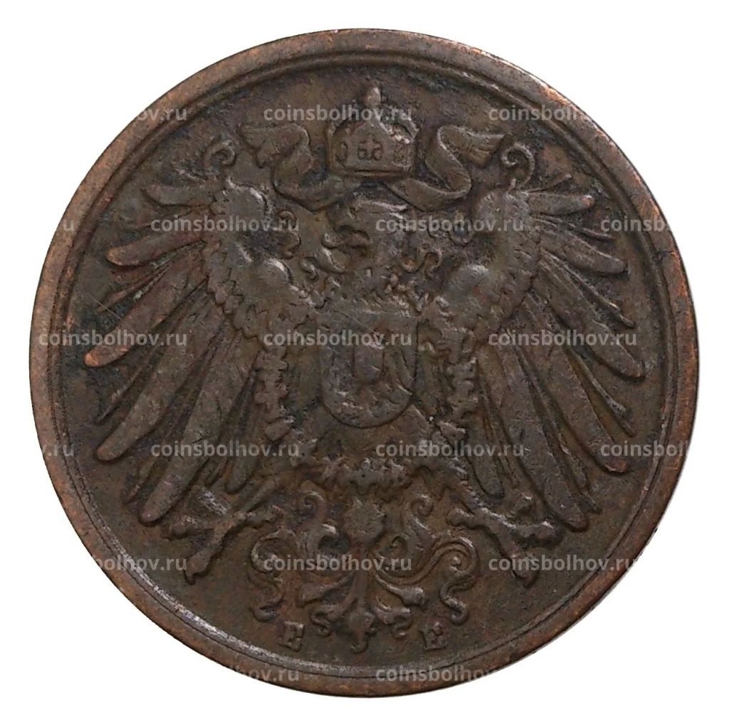 2 пфеннига 1905 года Е Германия