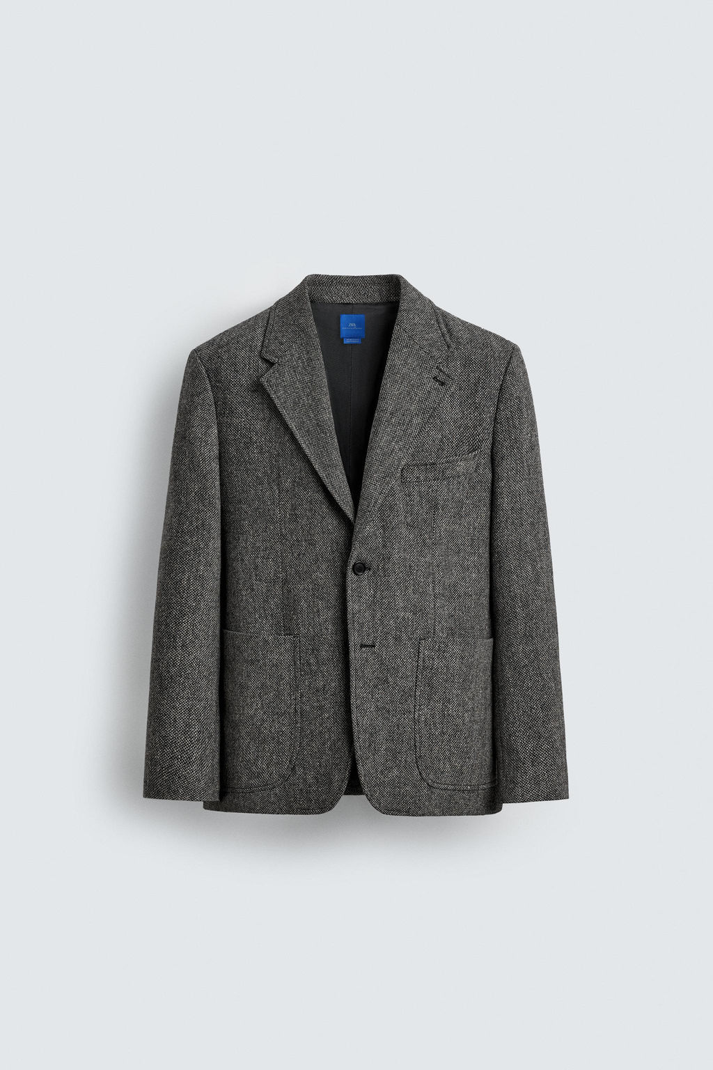 100% WOOL TEXTURED BLAZER AARON LEVINE X ZARA  фото 7