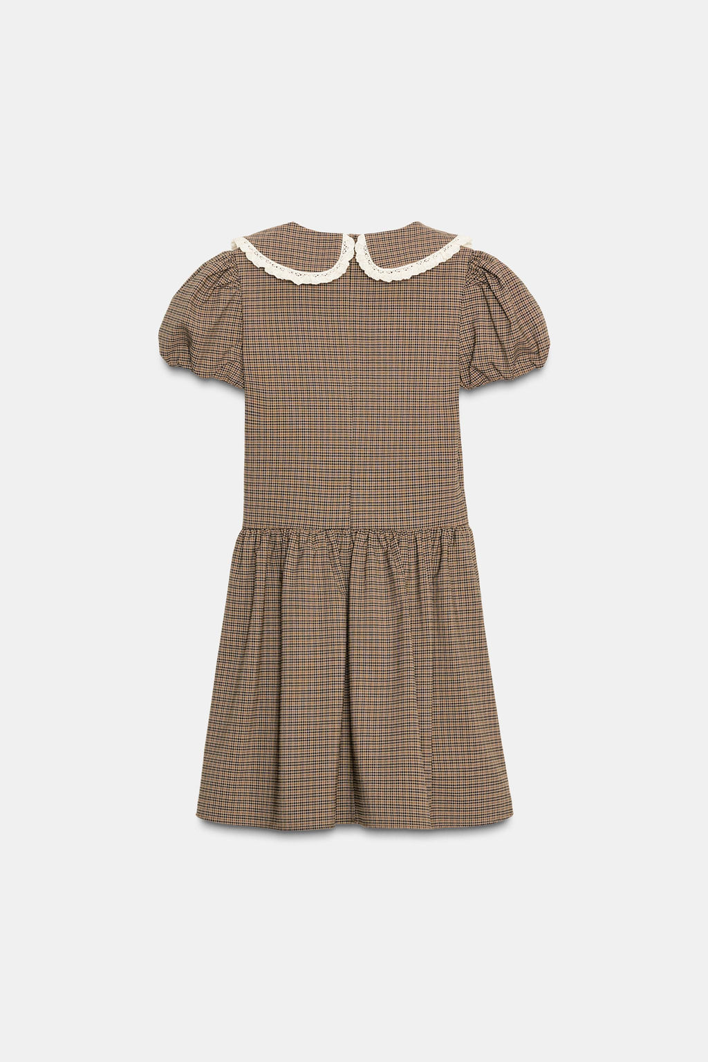 CHECKED DRESS WITH PETER PAN COLLAR - Zara фото 8