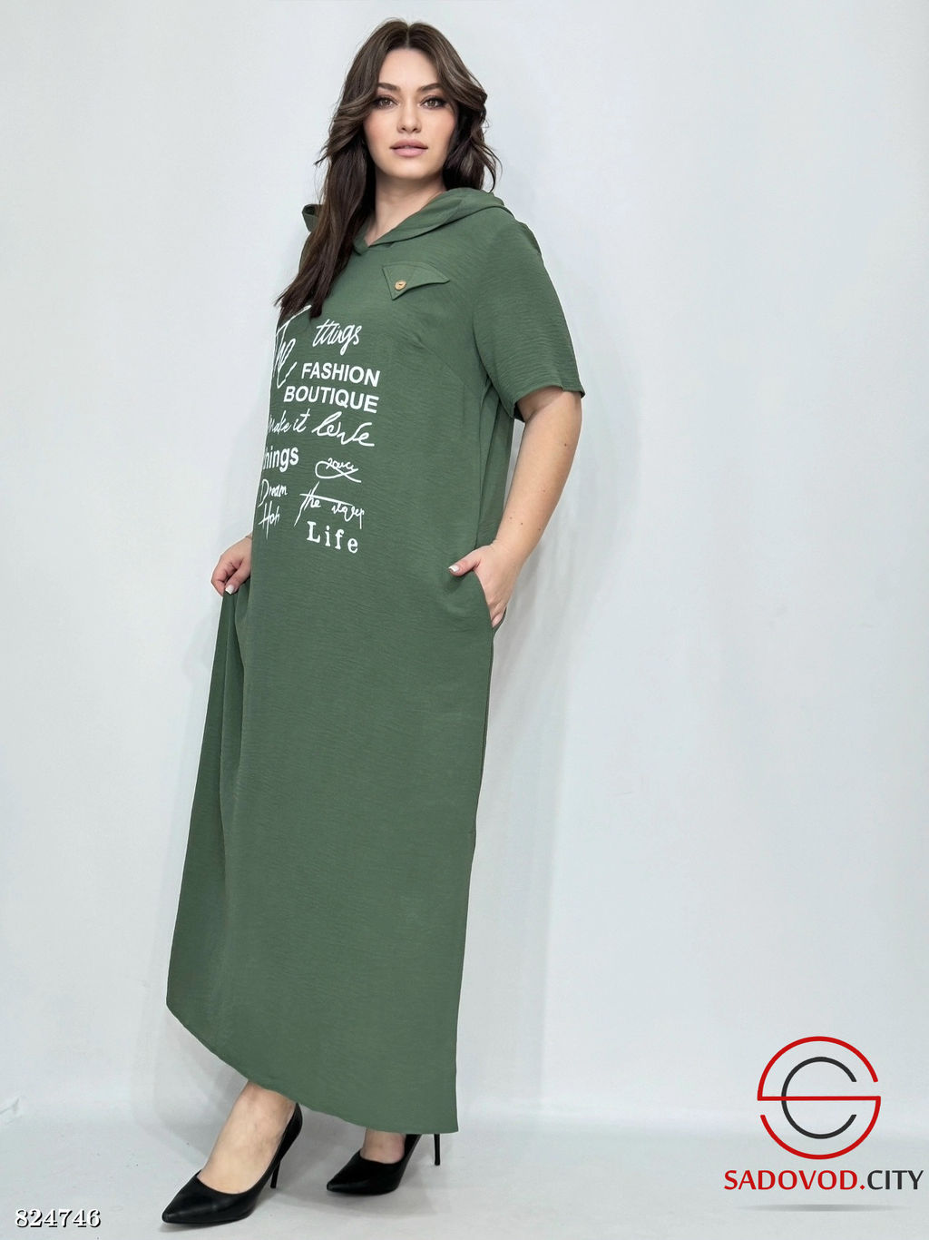Женское платье длинное