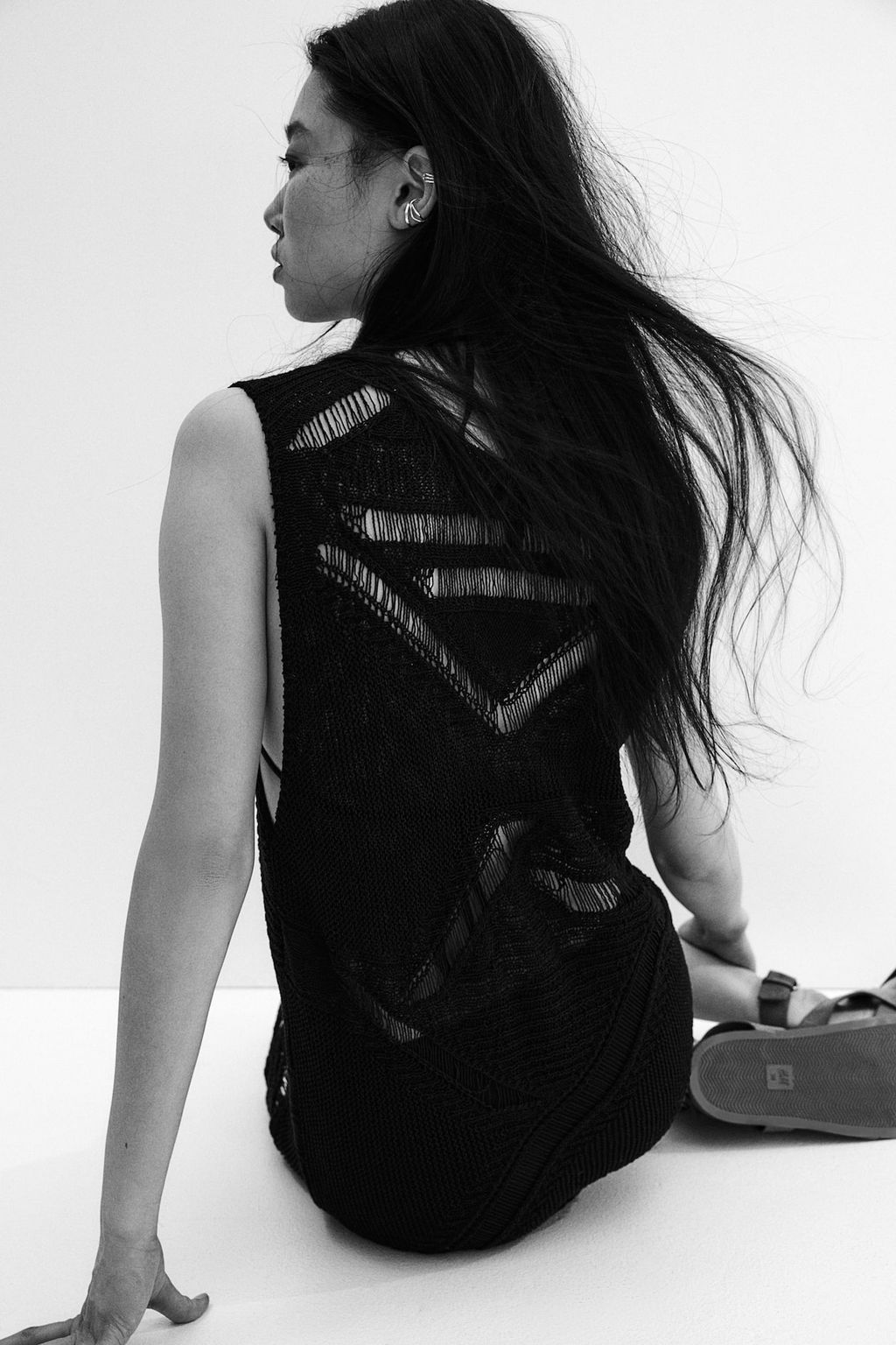 Vestido en pointelle efecto punto escalera - H&m фото 4