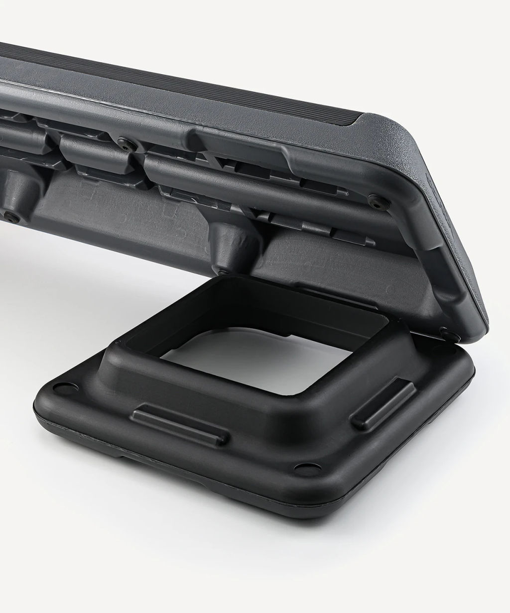 Степ-платформа быстросборная STARFIT SP-205 108х41,5х20 см, обрезиненная, 3-х уровневая  фото 2