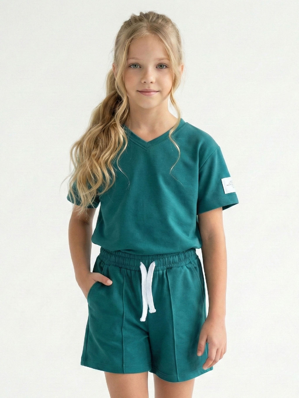 Комплект для девочки 22-4354 зеленый - Mini maxi фото 7