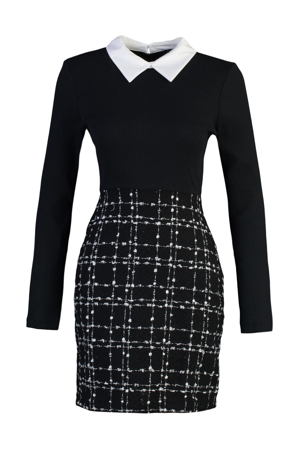 Siyah Tuvit Dokuma Elbise TWOAW21EL0454