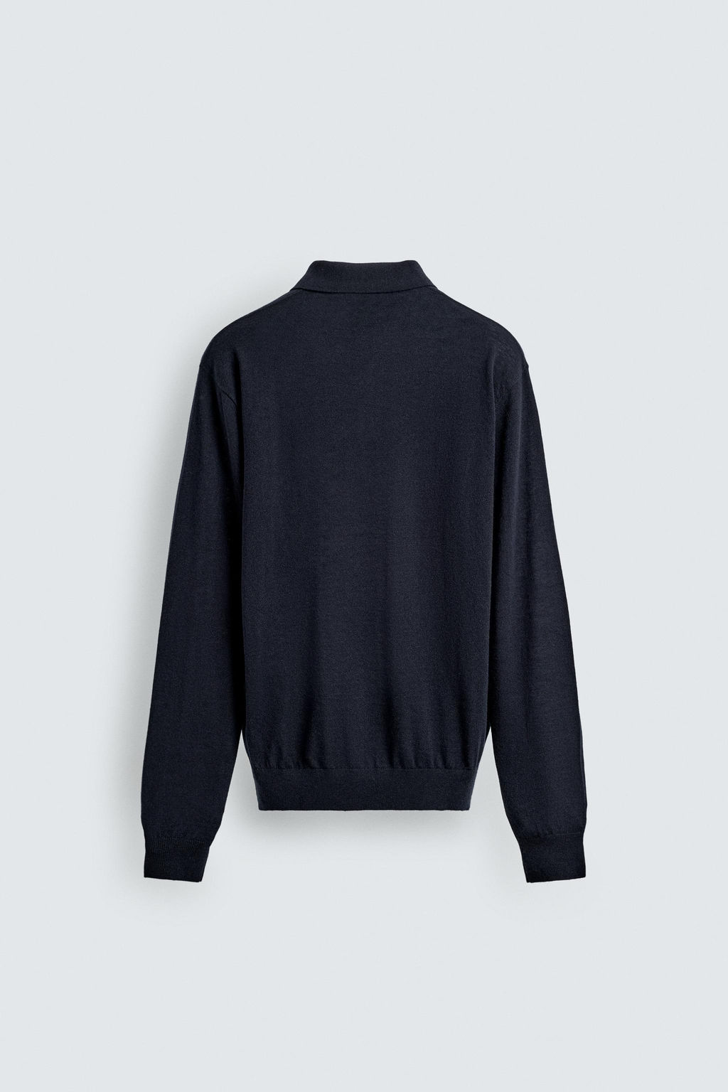 WOOL/SILK KNIT POLO SHIRT - Zara фото 8