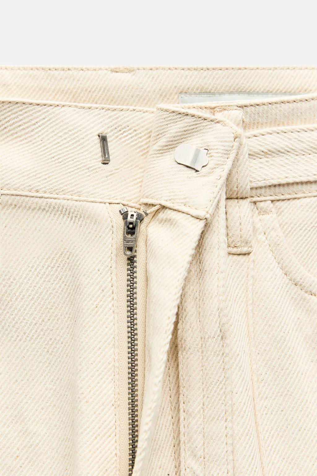 ZW COLLECTION STRAIGHT-LEG MID-RISE JEANS - Zara фото 9