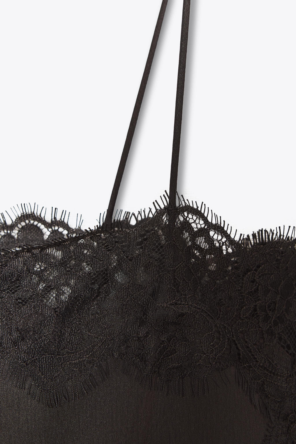 ZW COLLECTION SATIN LACE TOP - Zara фото 9