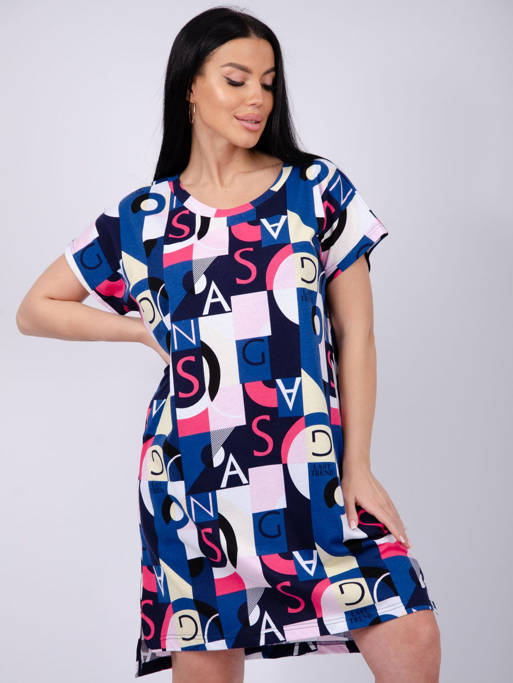 Туника "Блеск" скрабл, трикотаж