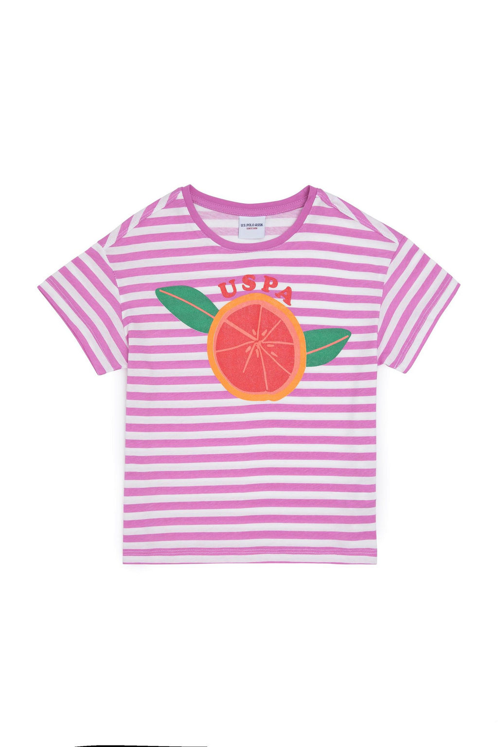 U. S. Polo Assn / Фиолетовая футболка с круглым вырезом для девочек - U.s. polo assn фото 2