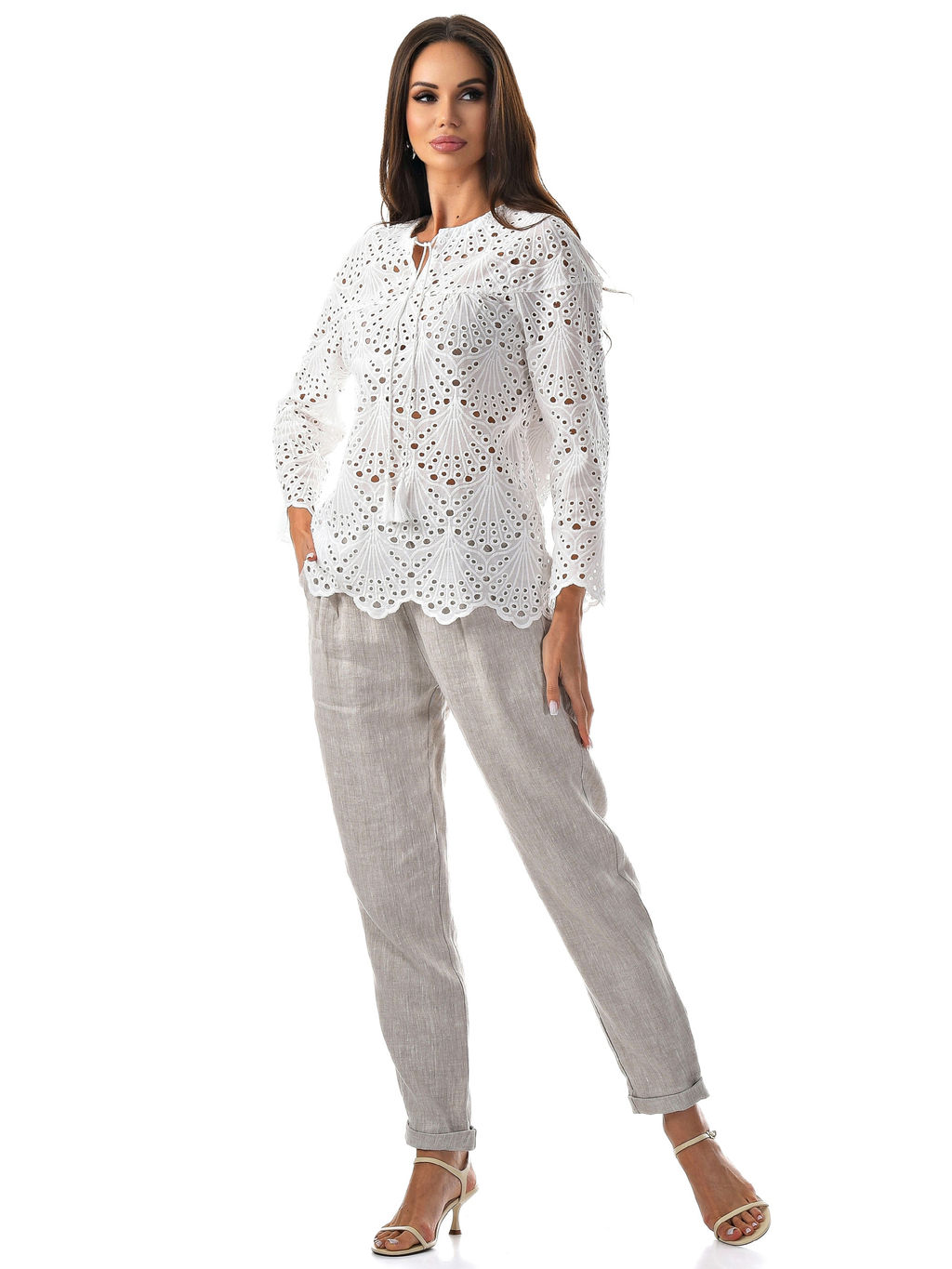 блузка кружево 100% хлопок - А+б коллекция фото 5