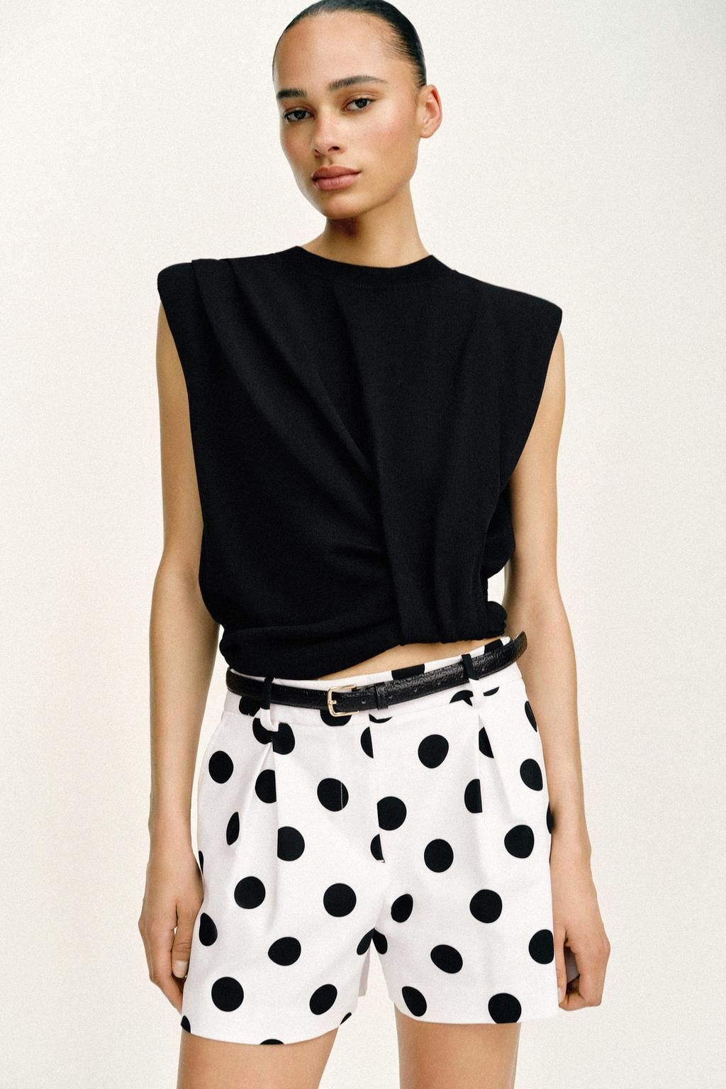 DARTED BERMUDA SHORTS WITH BELT - Zara фото 27