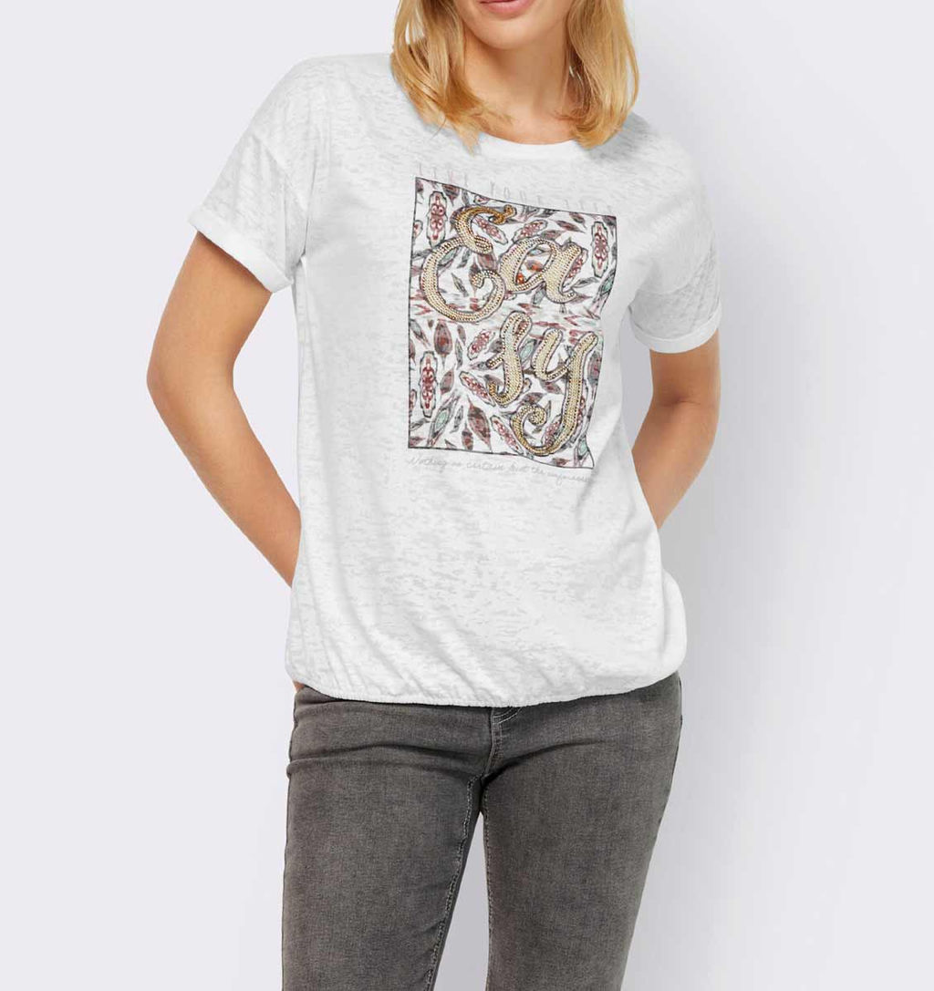 Блузка, белая - Linea tesini фото 3