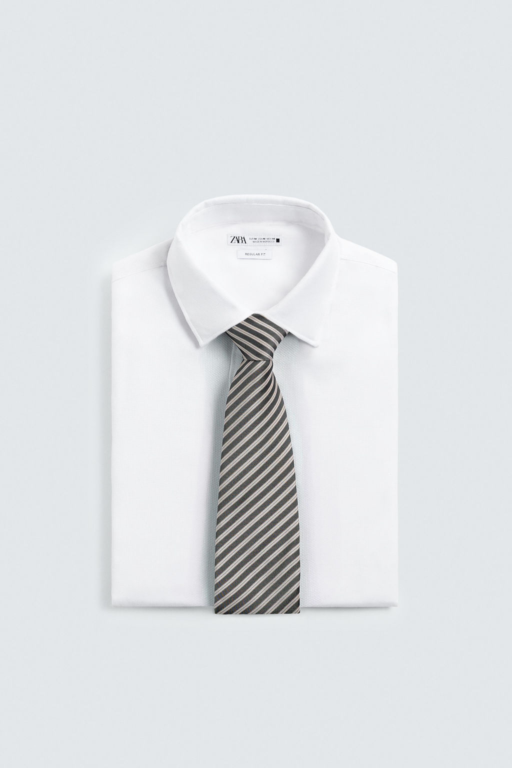 LIMITED EDITION 100% SILK STRIPED TIE - Zara фото 4