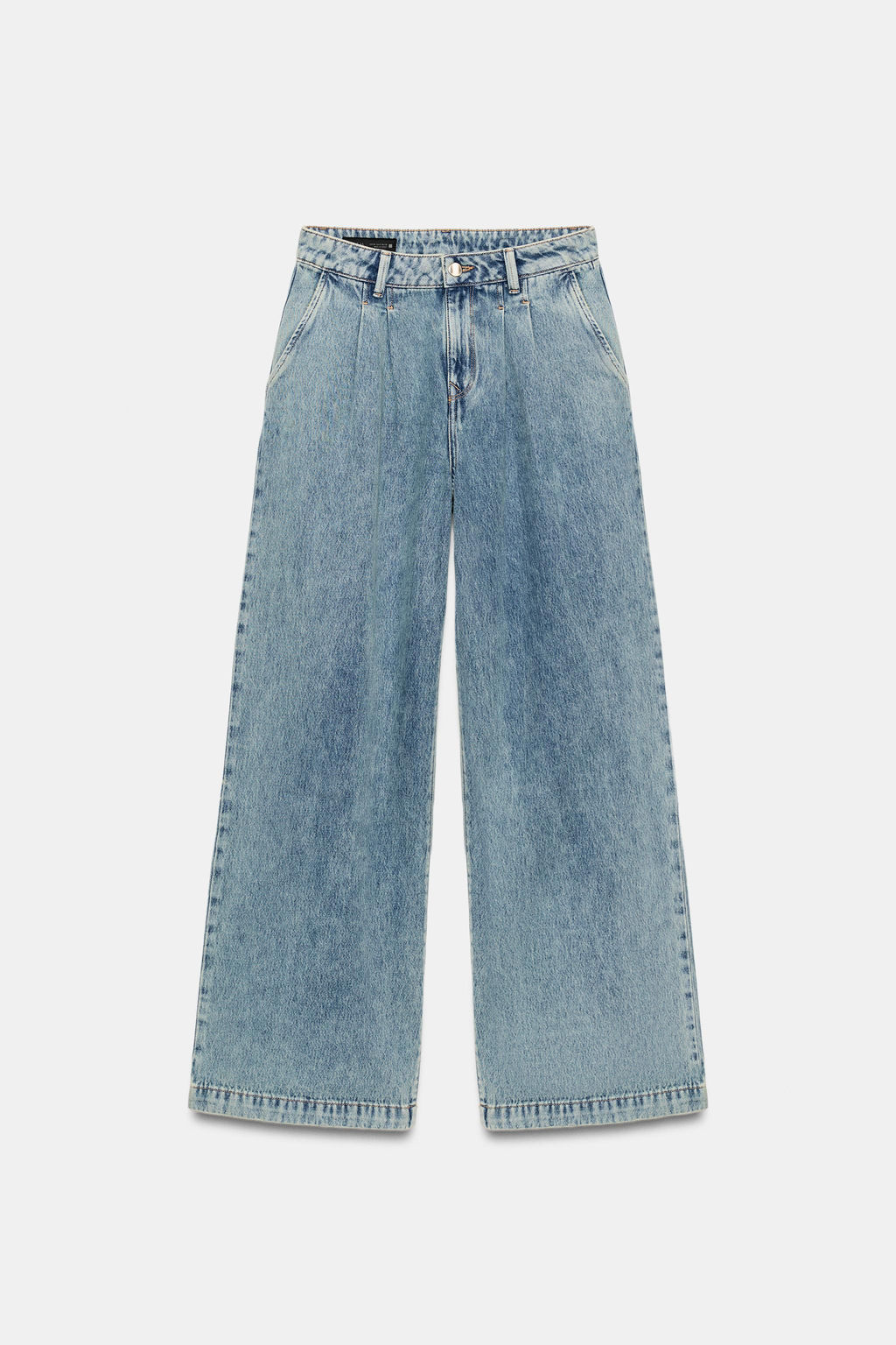 JEANS Z1975 WIDE LEG PINZAS / Azul claro - Zara фото 7