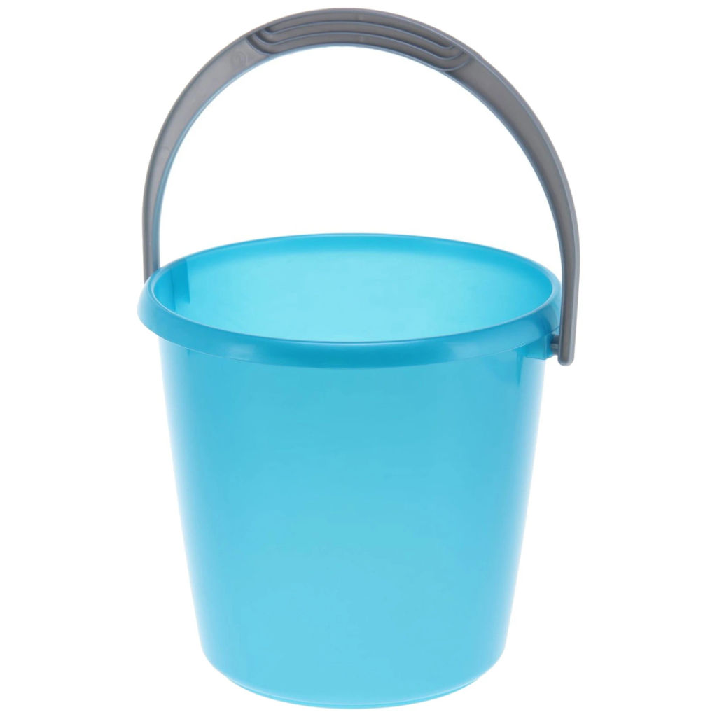 Цена за 4 шт. Ведро Соло 3л перламутровое бирюзовое С630БИР