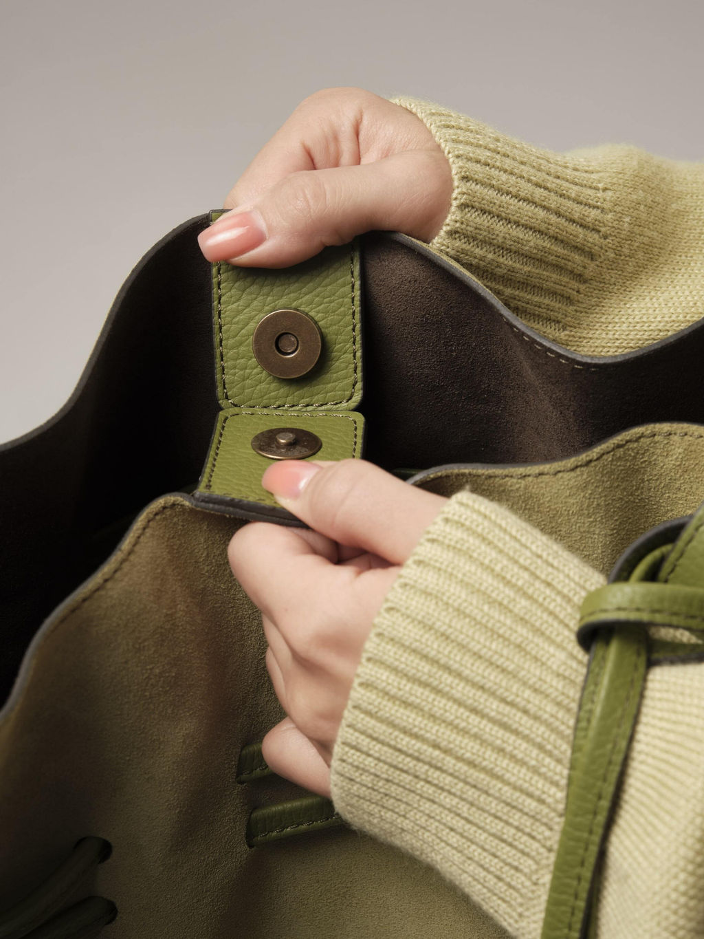 Замшевая сумка Eveline DBR 31143 киви фото 10