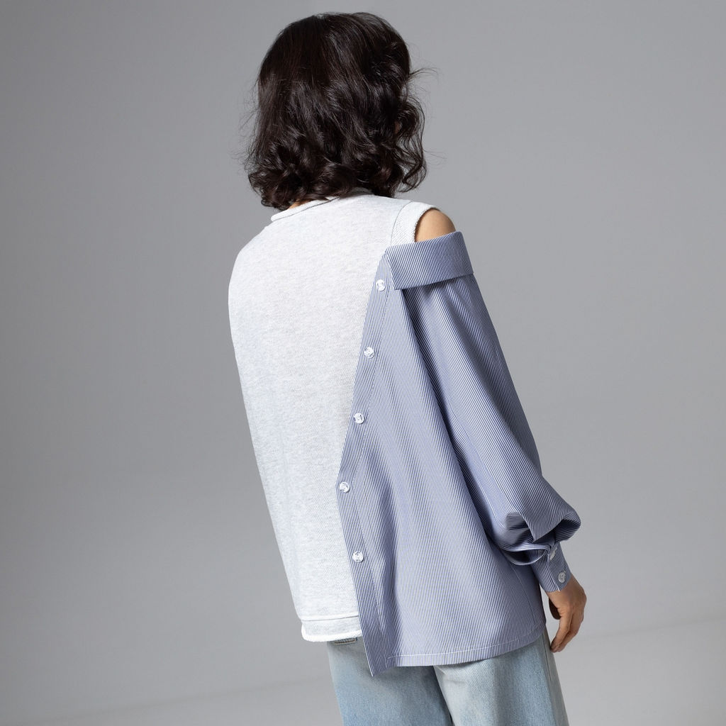 Свитшот в стиле пэчворк, Фэшн-мания (dark) - Charutti фото 5