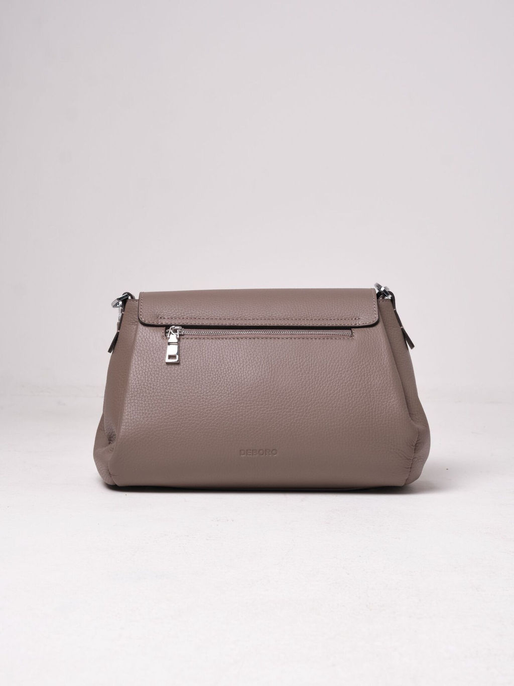 Сумка кожаная сэтчел Deboro 30923 тауп