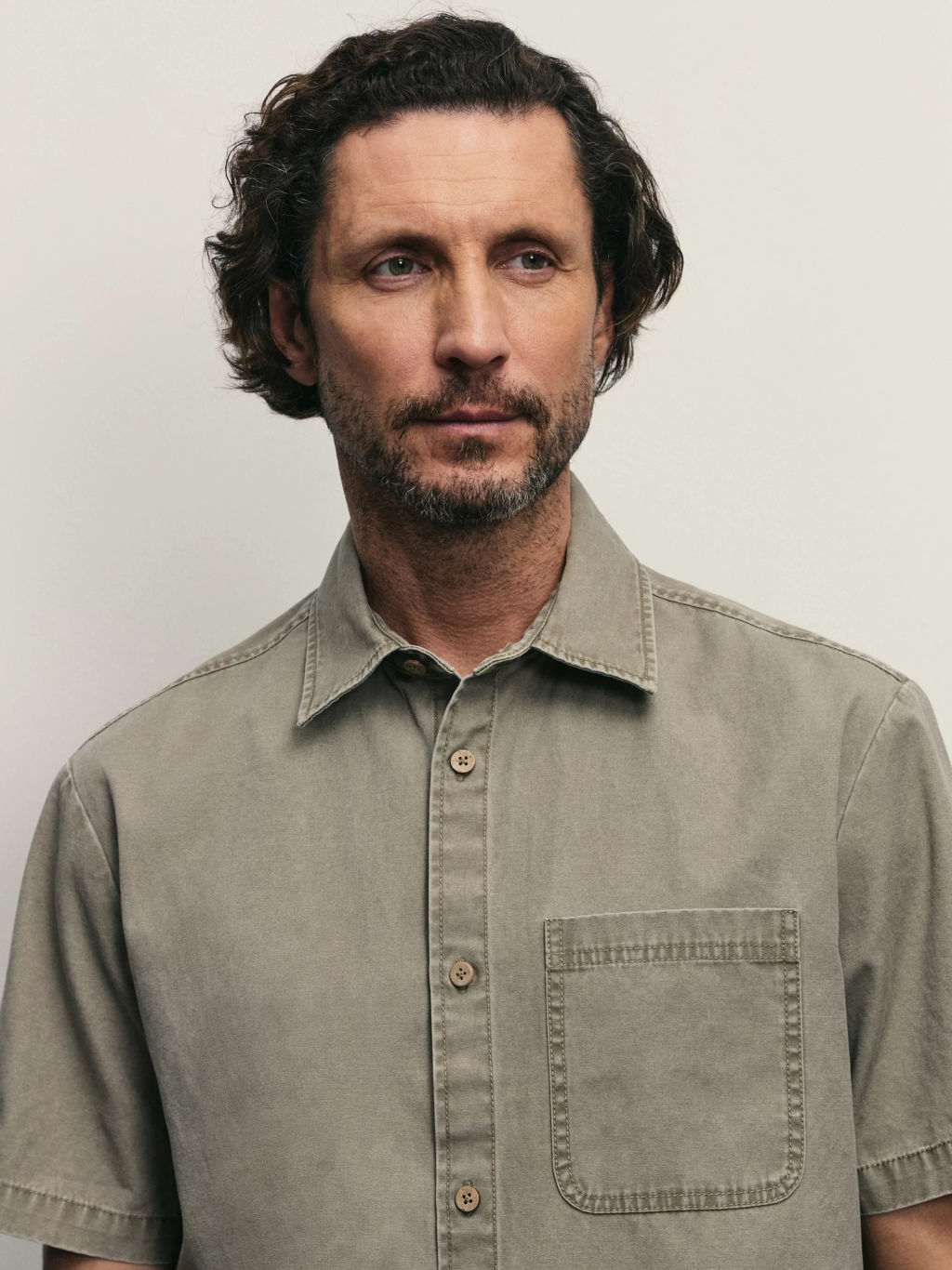 Рубашка c эффектом garment dye / Zarina  фото 6