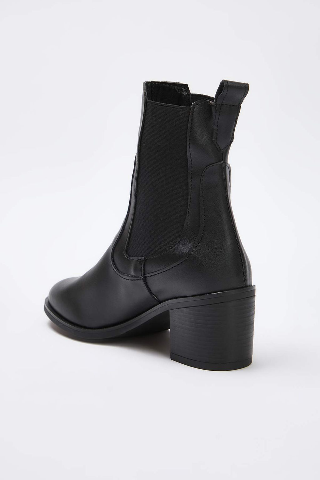 Siyah Kare Burun Kad?n 8 cm Blok Topuklu Bot TAKAW26BO00114 - Trendyolmilla фото 6