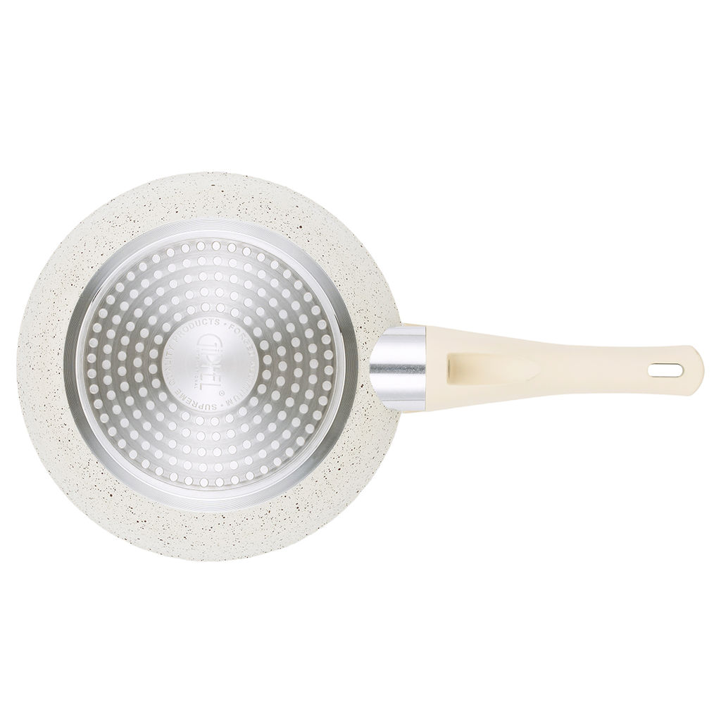 50708 GIPFEL Сковорода SONRIZO 20см из кованого алюминия с индукционным дном, с 3-слойным антипригарным мраморным покрытием Excilon Marble, c бакелитовой ручкой с покрытием Soft Touch. Толщина: 2,0/4,0мм  фото 5