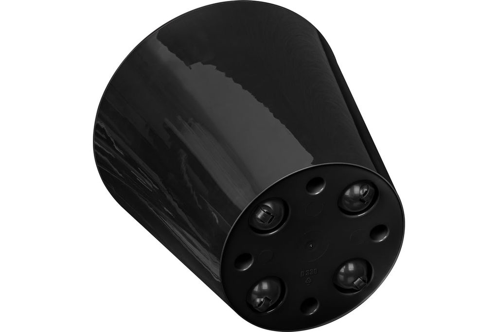Горшок для цветов Rosemary D330мм, 16л с дренажной вставкой на колесиках (черный) - Idiland фото 5