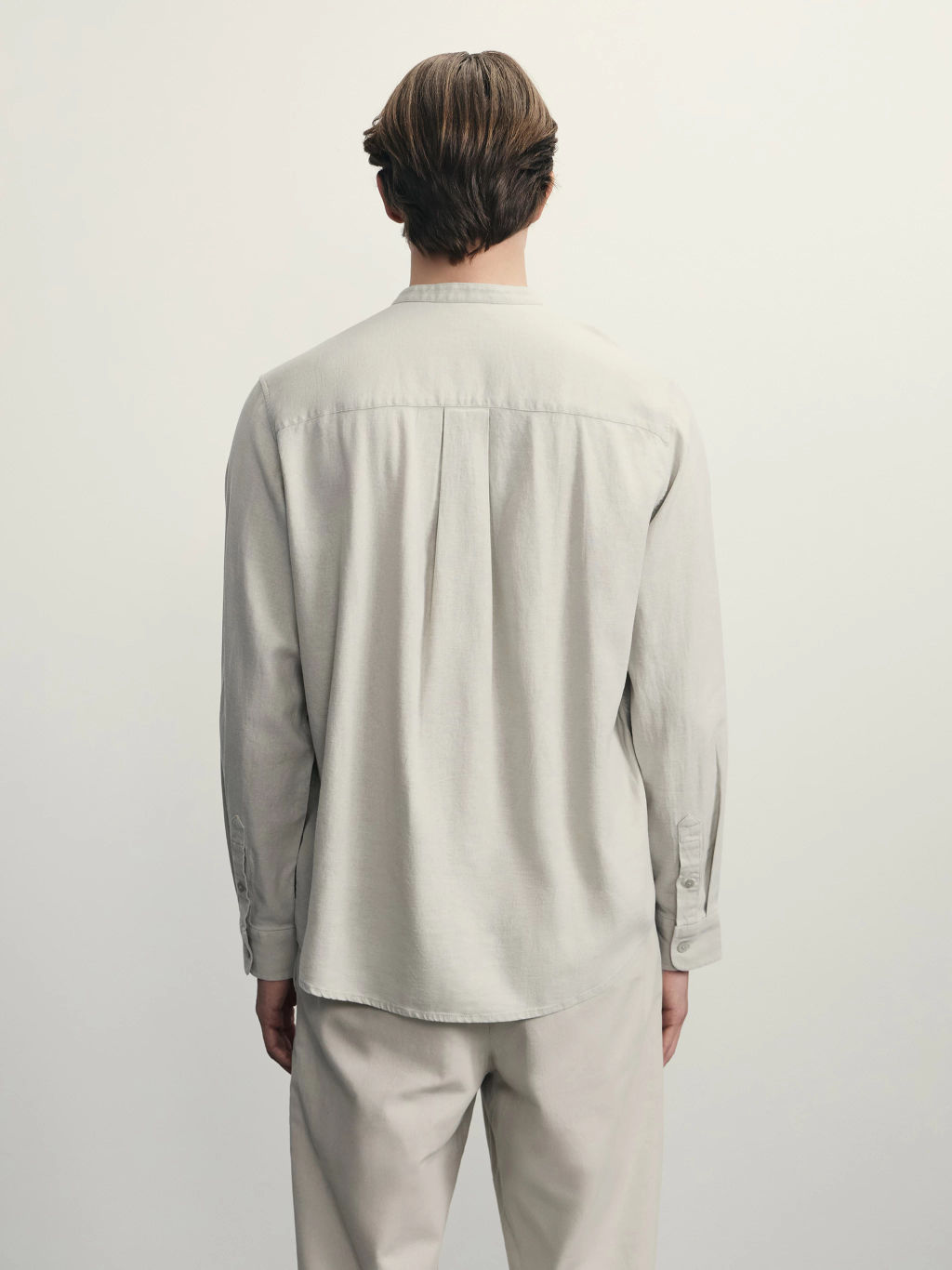 Рубашка regular fit со льном / Zarina  фото 5