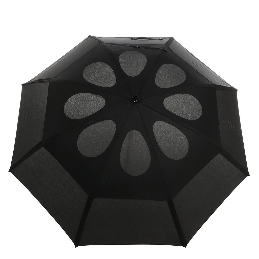 Зонт полуавтомат с системой антиветер MAISON DAVID Артикул 4085227, черный  фото 2