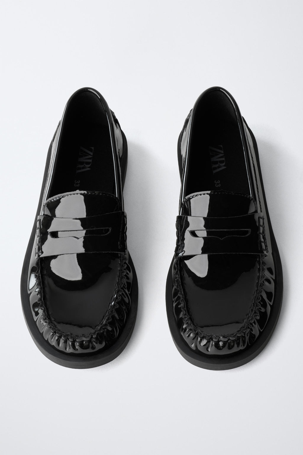 PATENT LOAFERS - Zara фото 4