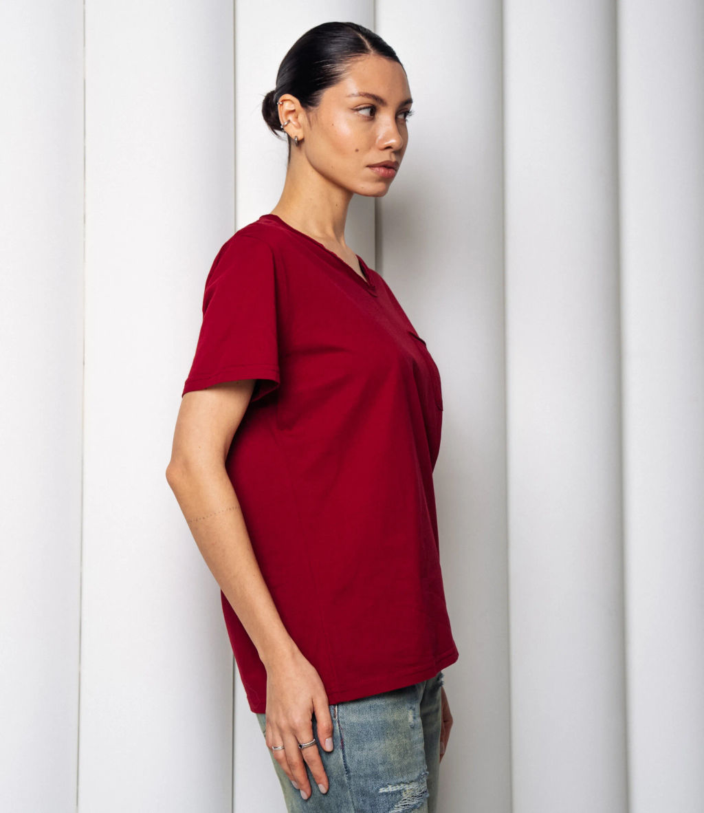 Футболка #КТ899 (2), бордовый - Dommod фото 2