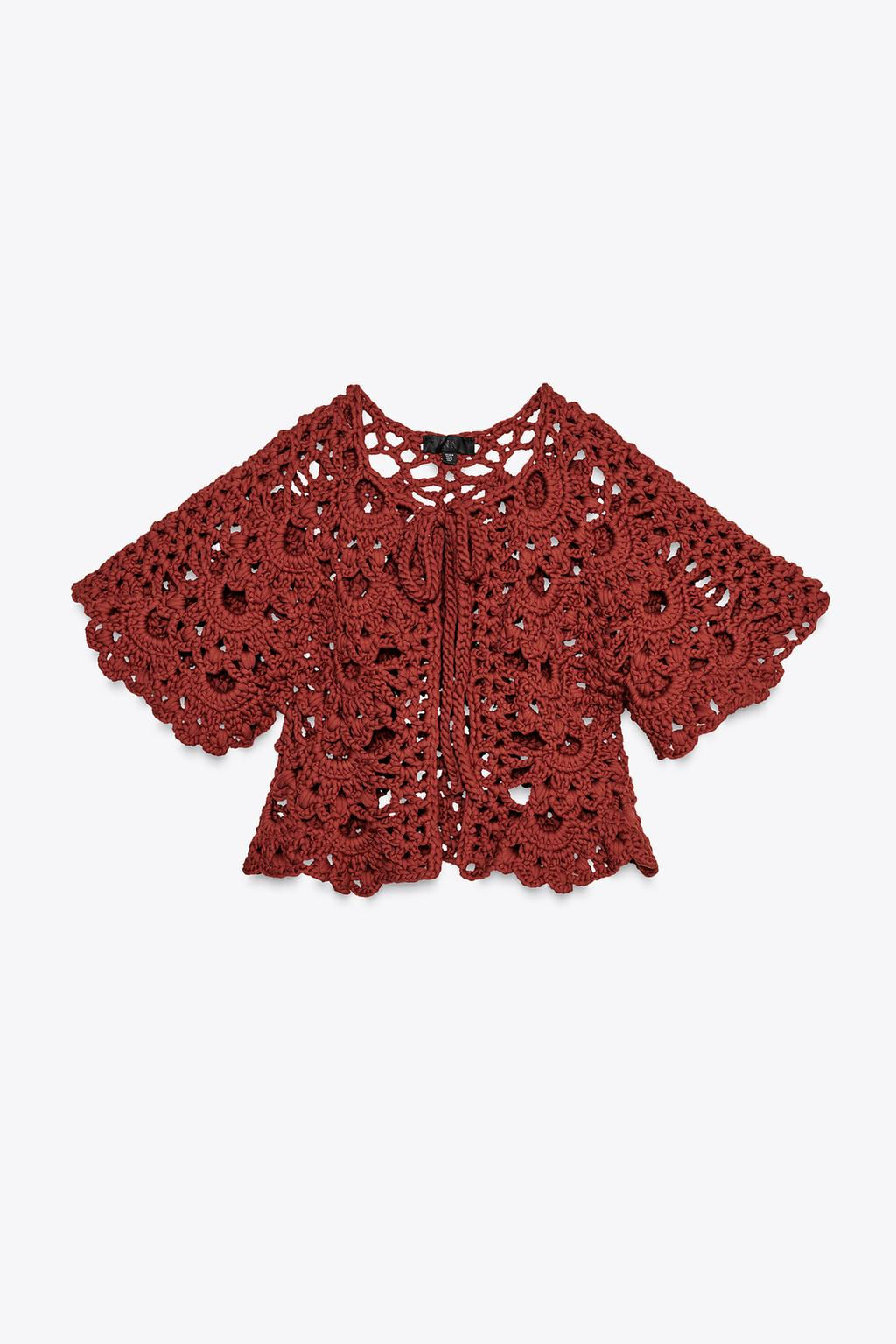 CROCHET CARDIGAN - Zara фото 5