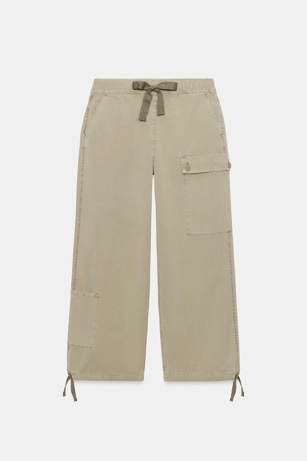 PANTAL?N CARGO LAZADA / Khaki claro - Zara фото 4