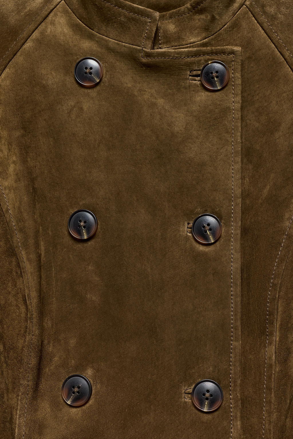 FITTED 100% SUEDE LEATHER JACKET - Zara фото 7