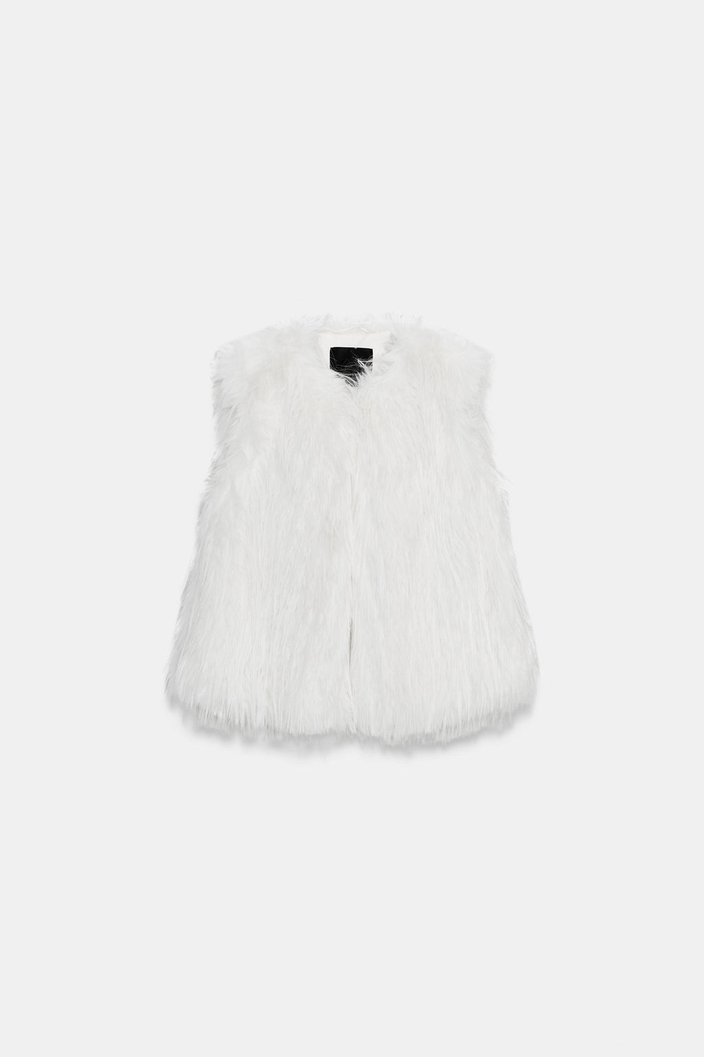 ZW COLLECTION FAUX FUR WAISTCOAT - Zara фото 3