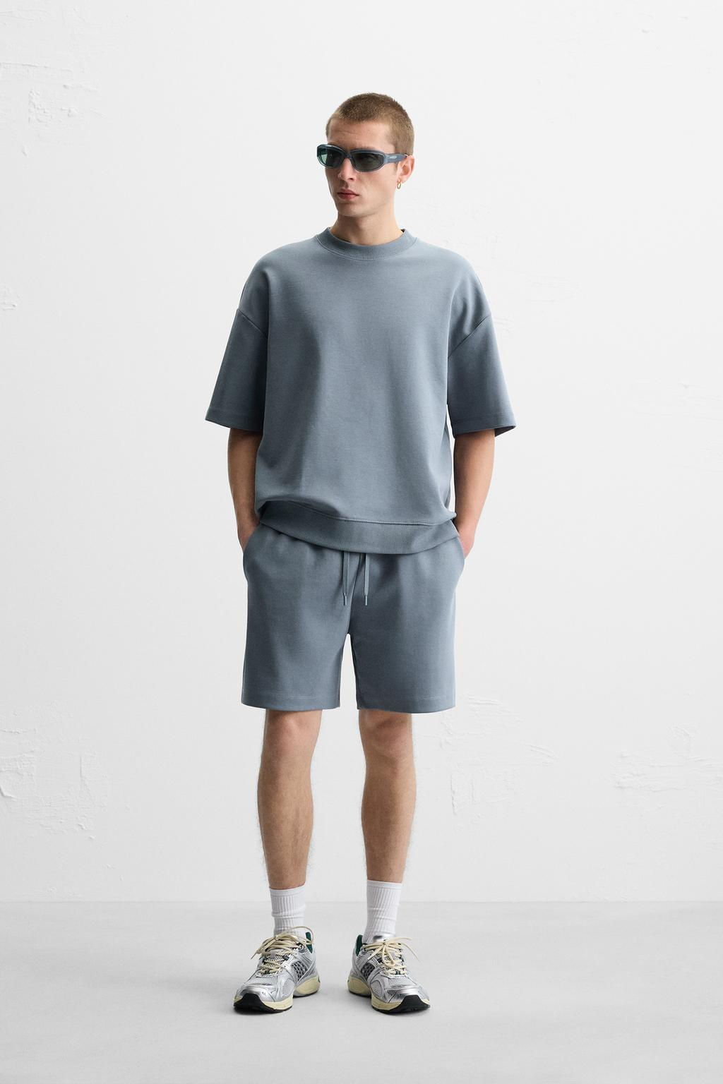 INTERLOCK TEXTURED BERMUDA SHORTS - Zara фото 11