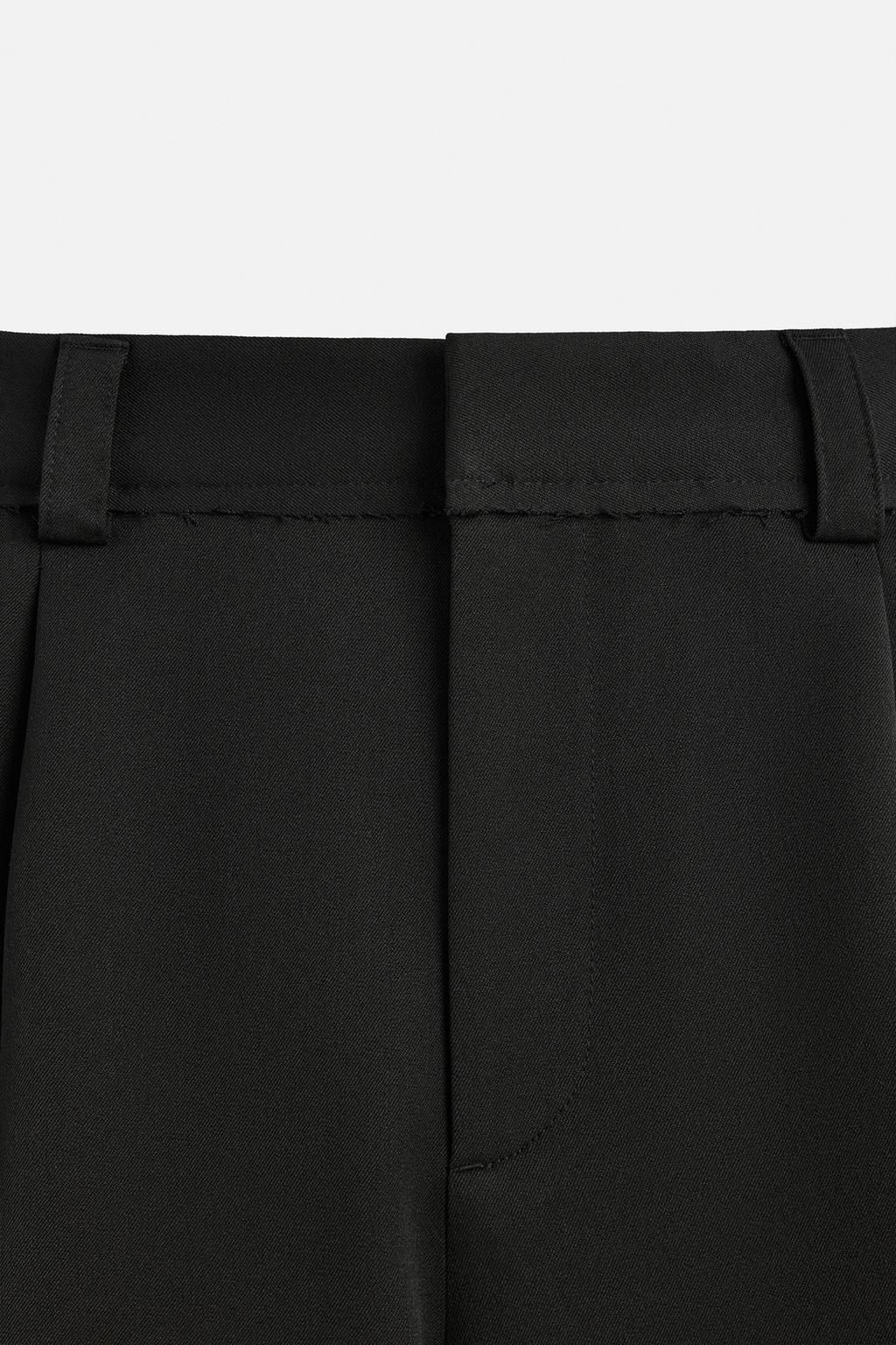 TEXTURED BERMUDA SHORTS WITH PLEATS - Zara фото 8