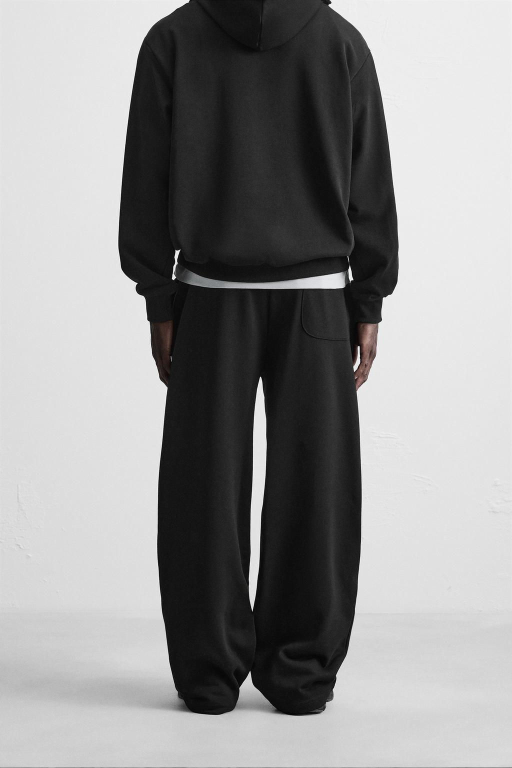 WIDE-LEG JOGGER TROUSERS - Zara фото 13