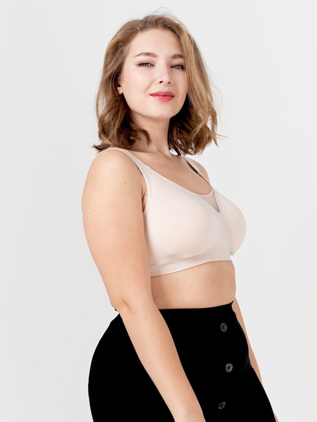 Бюстгальтер Бесшовный Макси Бежевый