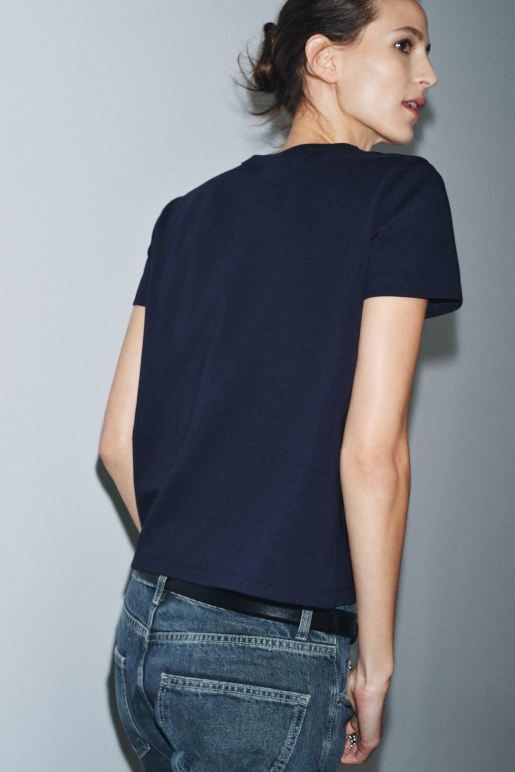 INTERLOCK SHORT SLEEVE T-SHIRT - Zara фото 3