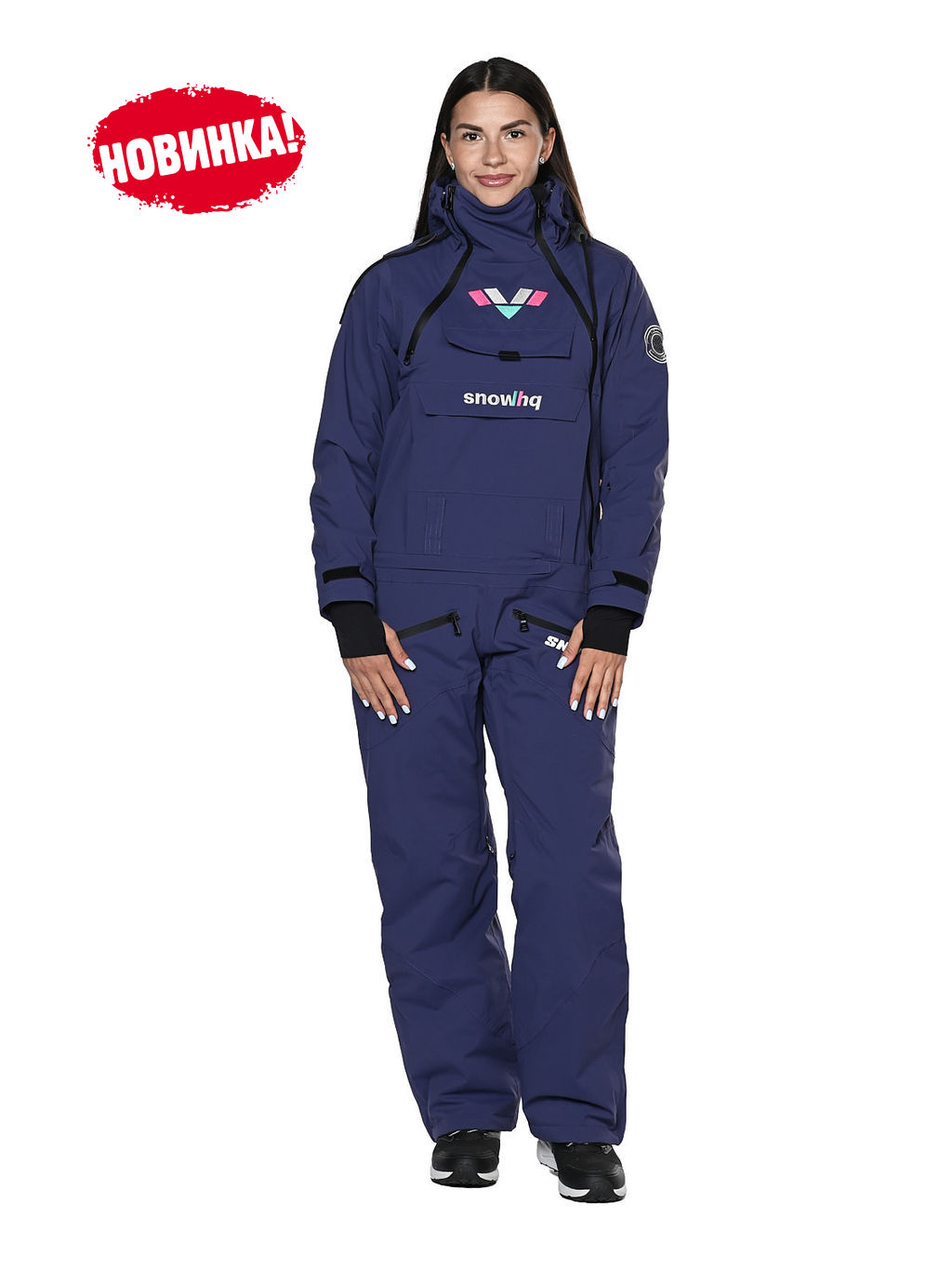 Комбинезон BB-0209 Черный - Snow headquarter фото 18