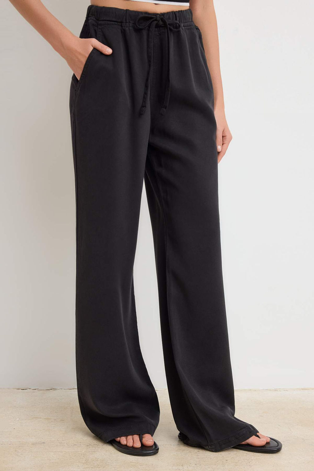 Bej More Sustainable %100 Tencel Beli Lastikli Yuksek Bel Jeans TWOSS24JE00203 - Trendyolmilla фото 41