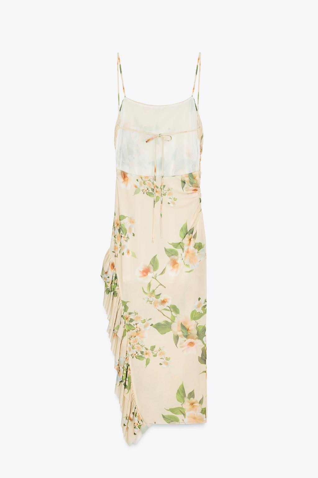 RUFFLED PRINTED DRESS - Zara фото 6